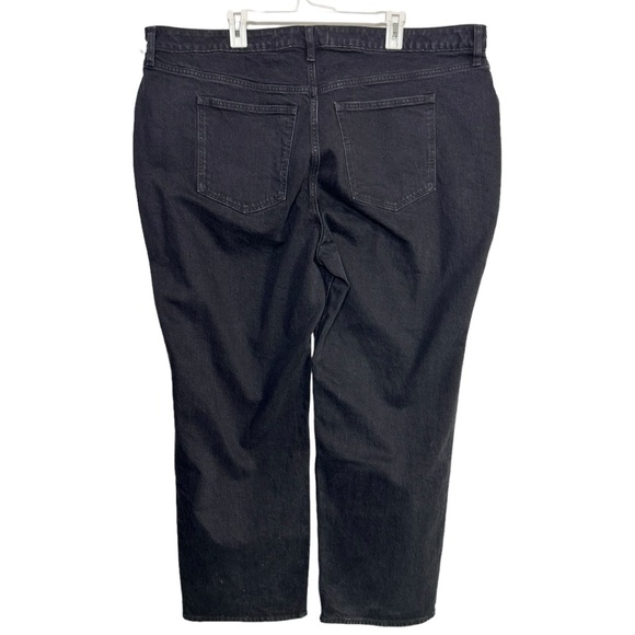 Abercrombie & Fitch 90s Relaxed Fit High Rise Curve Love Black Jeans Size 22R - Picture 2 of 5